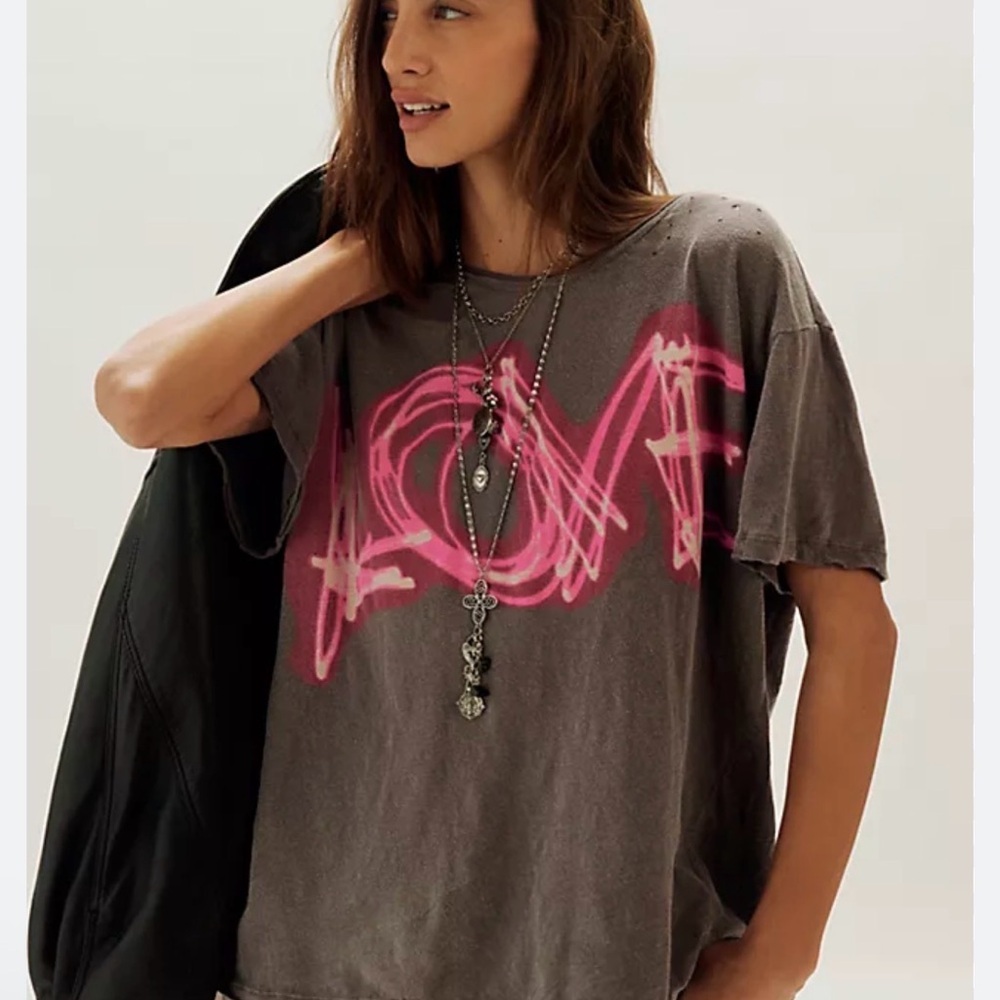 Magnolia Pearl Love Is Neon Tee